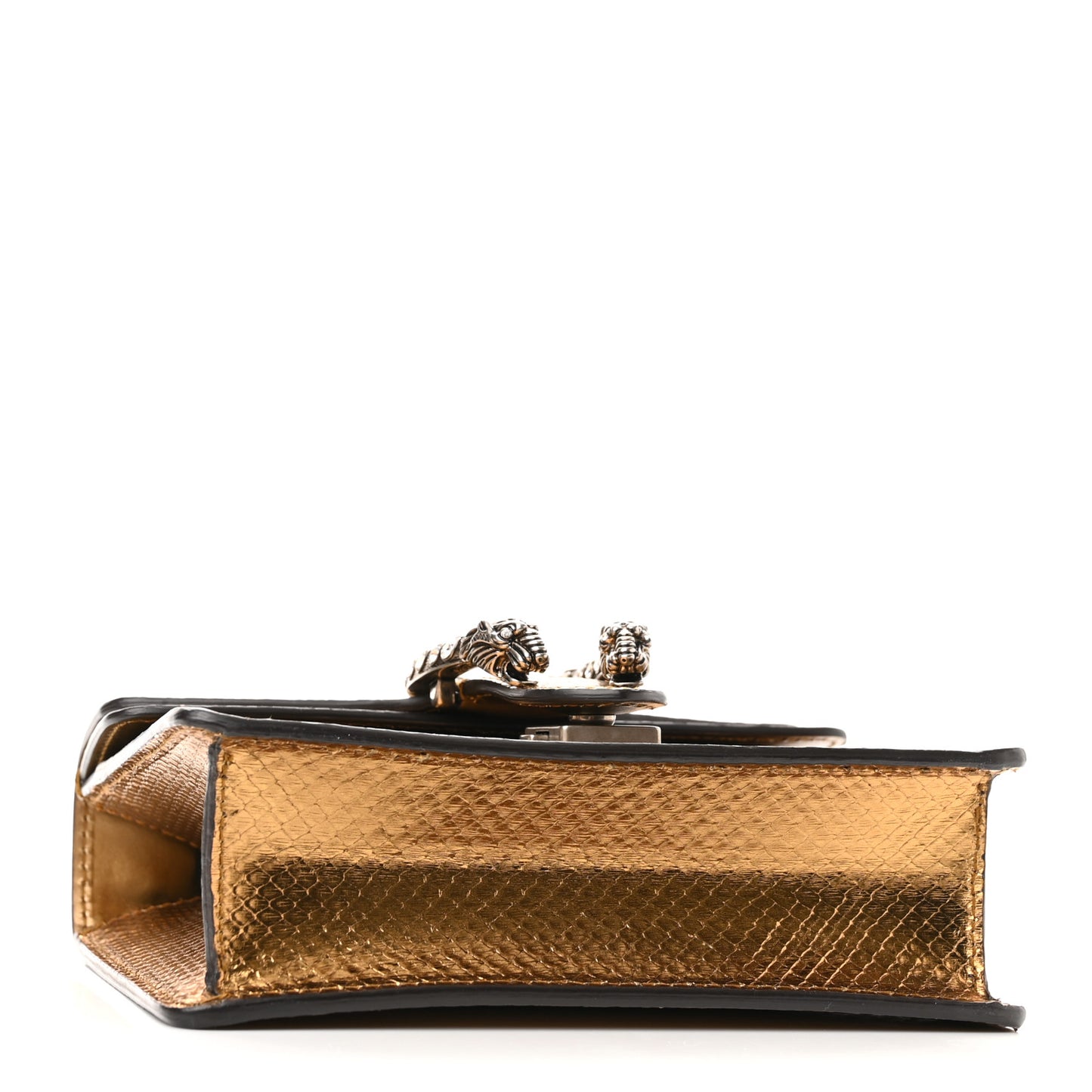 Snakeskin Mini Dionysus Shoulder Bag Gold