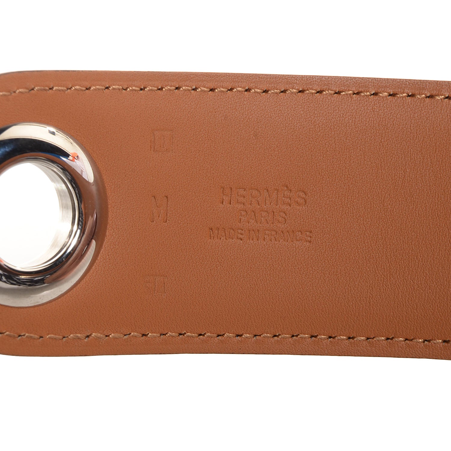 Hermes Epsom Monogram Kimono Belt w Bolduc Twilly Medium Chocolate 3 of 7