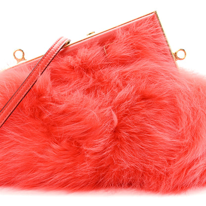 Fendi Fox Fur Shiny Nappa Small Fendi First Papavero 8 of 11