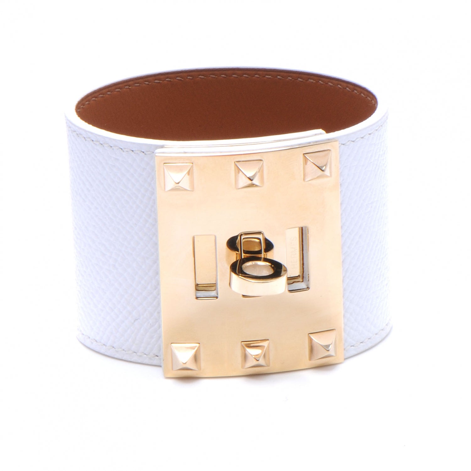 Hermes Epsom Extreme Bracelet Small White 1 of 5