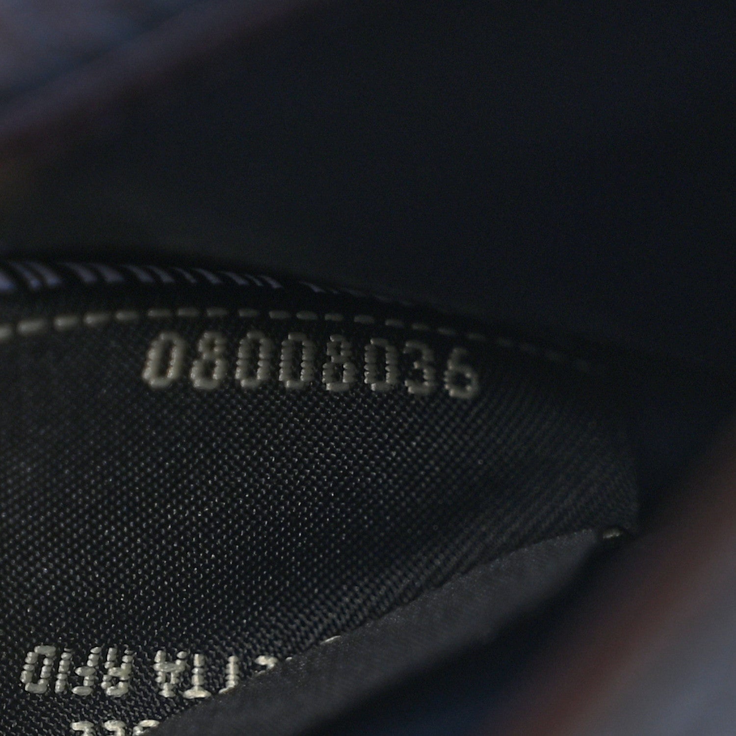 Fendi Cuoio Romano Vitello Grace Micro Peekaboo Tri-Fold Wallet Mirto Dark Blue 8 of 8