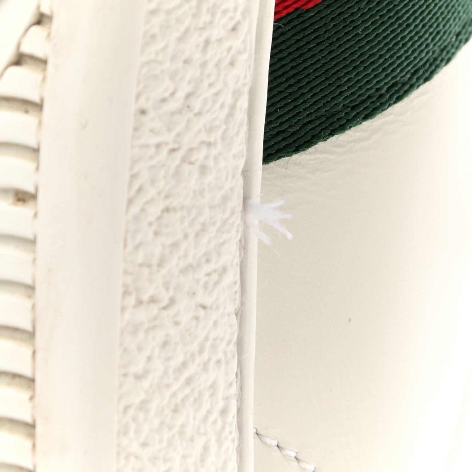 Gucci Calfskin Ayers Bee Embroidered Womens Ace Sneakers 36.5 White Green 13 of 13
