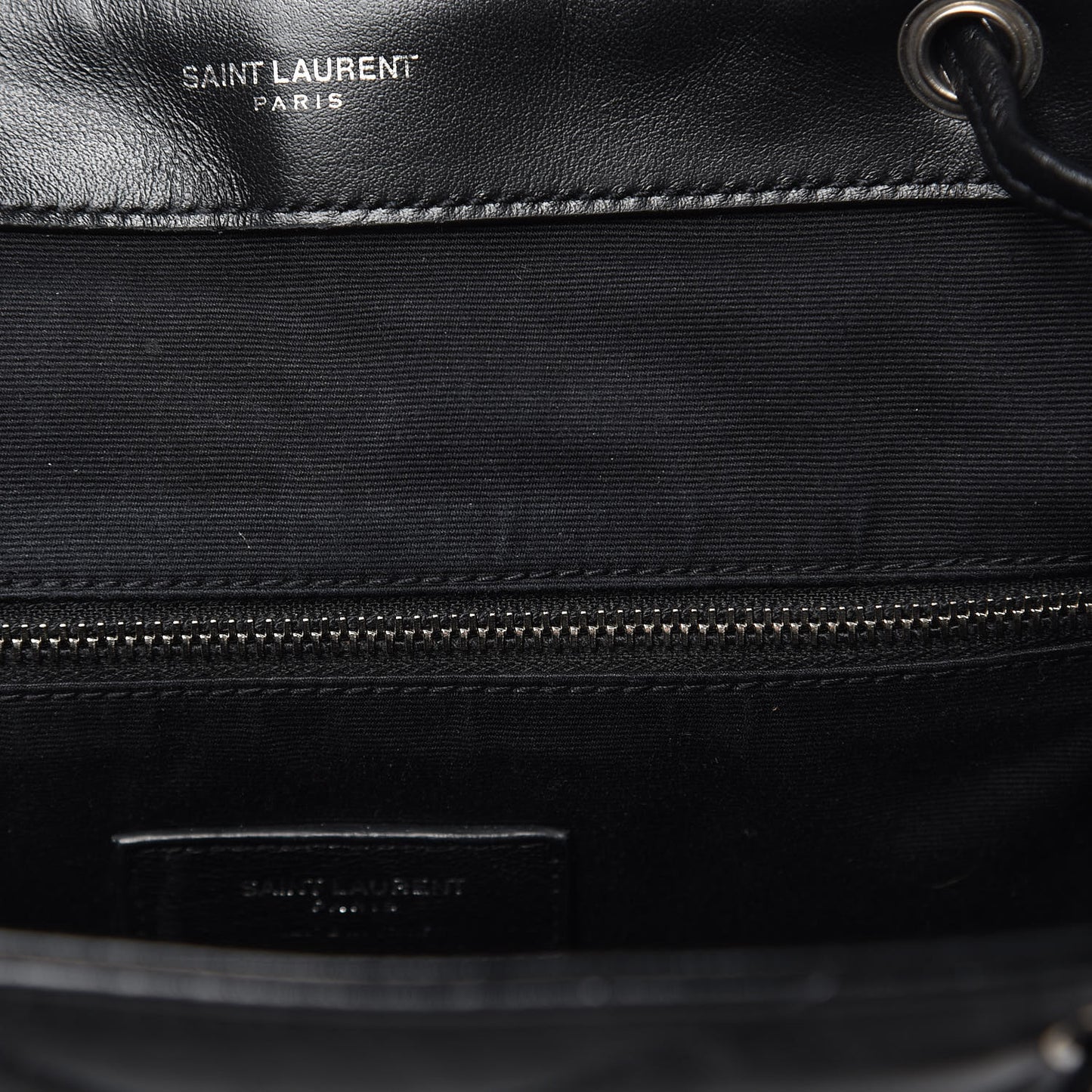 Calfskin Y Quilted Monogram Medium Loulou Backpack Black