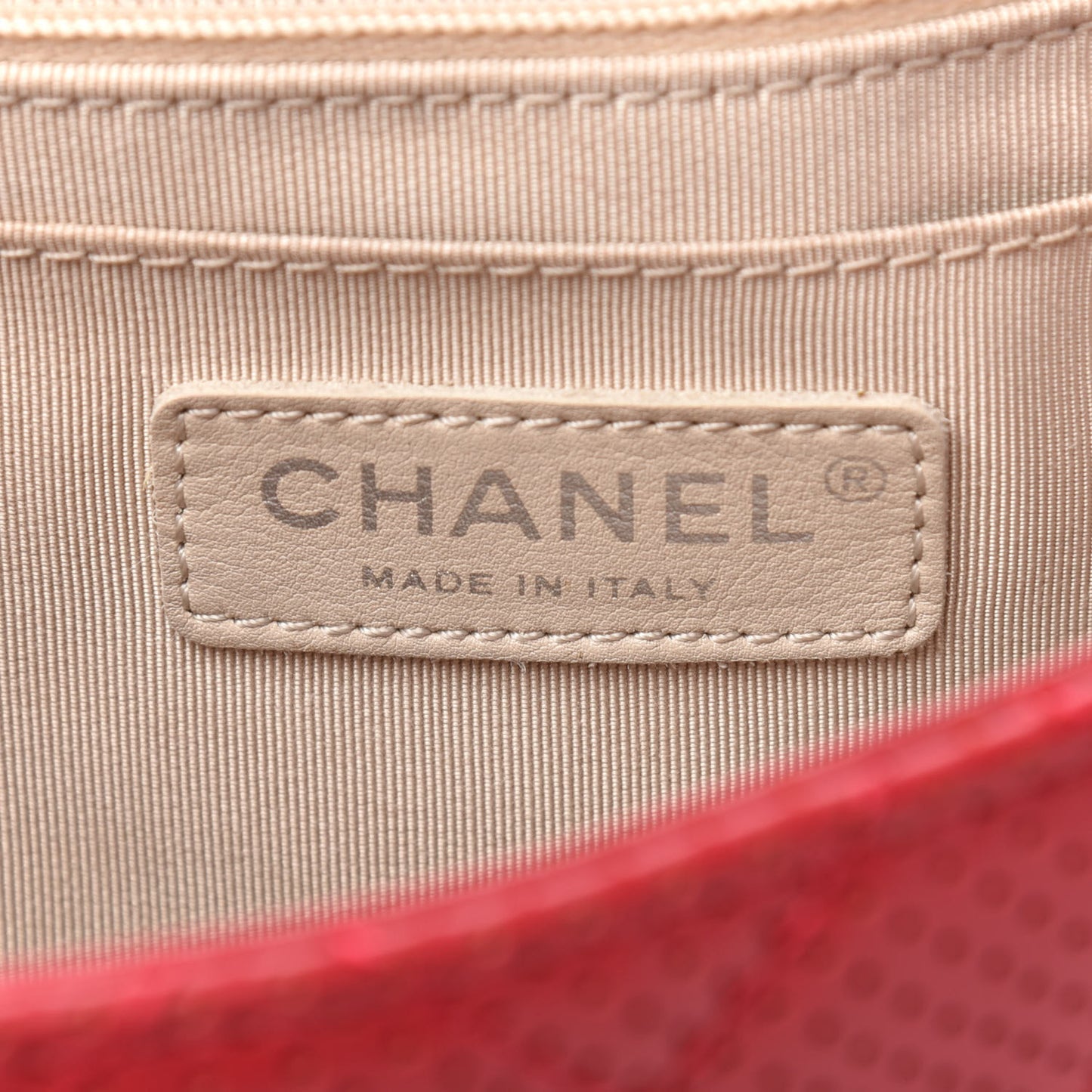 Lambskin Perforated Jumbo Punch Flap Red