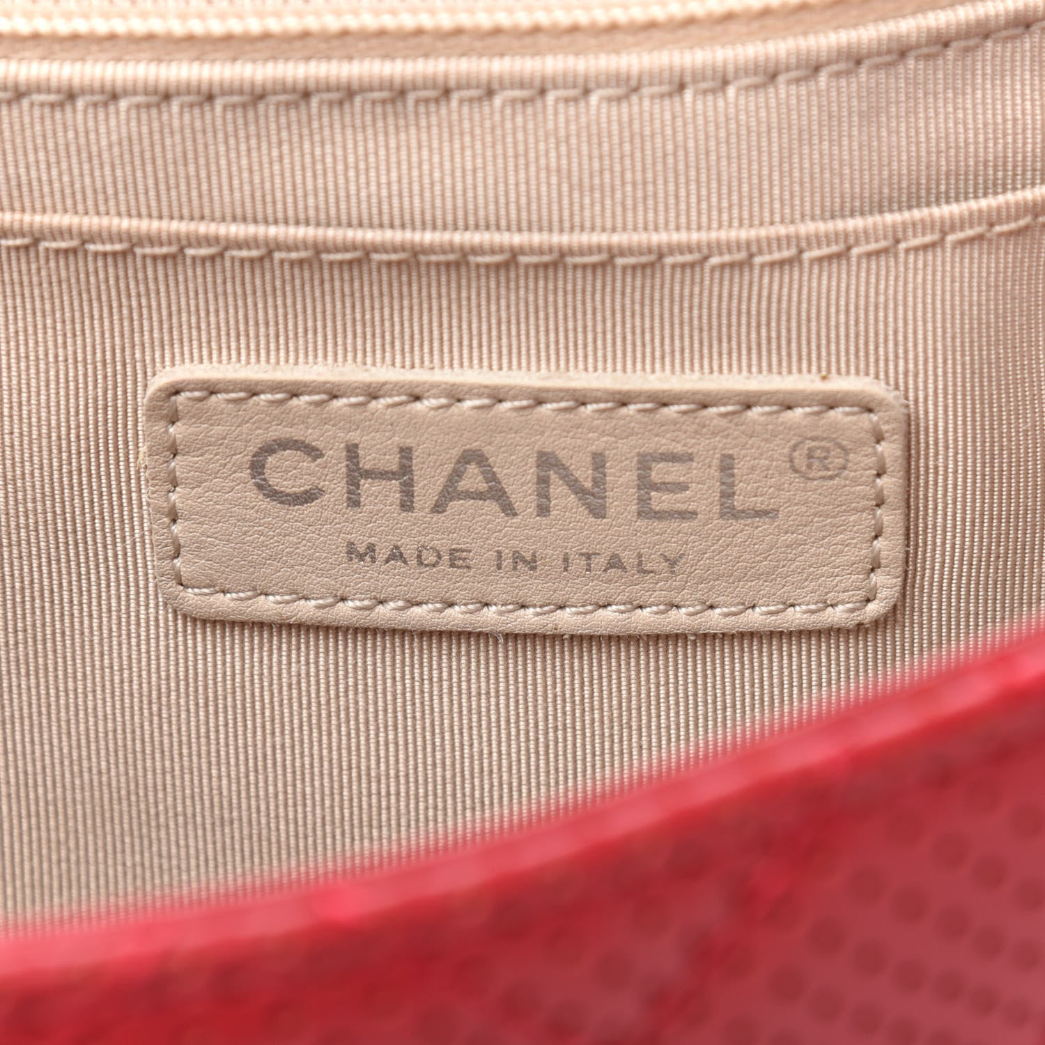 Chanel Lambskin Perforated Jumbo Punch Flap Red 8 of 11