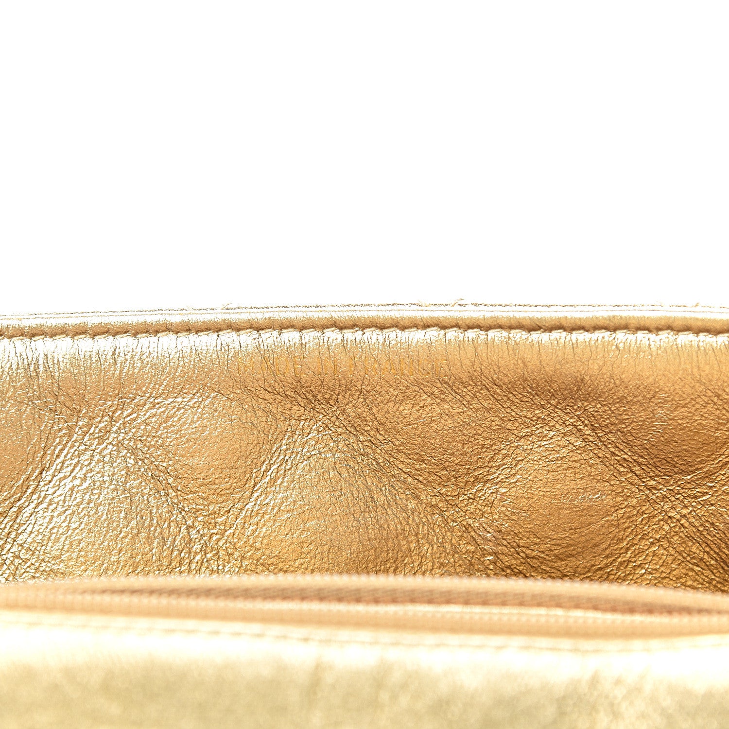 Chanel Metallic Lambskin Quilted Mini Square Flap Gold 6 of 16