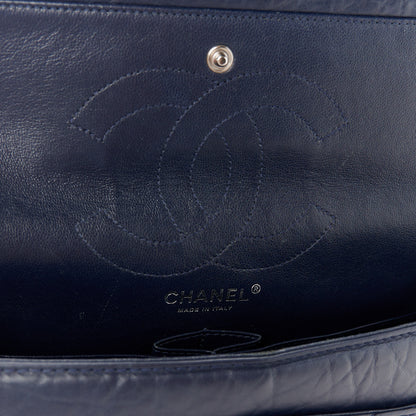 Chanel Aged Calfskin Quilted 2.55 Reissue 226 Flap Navy Blue 6 of 11