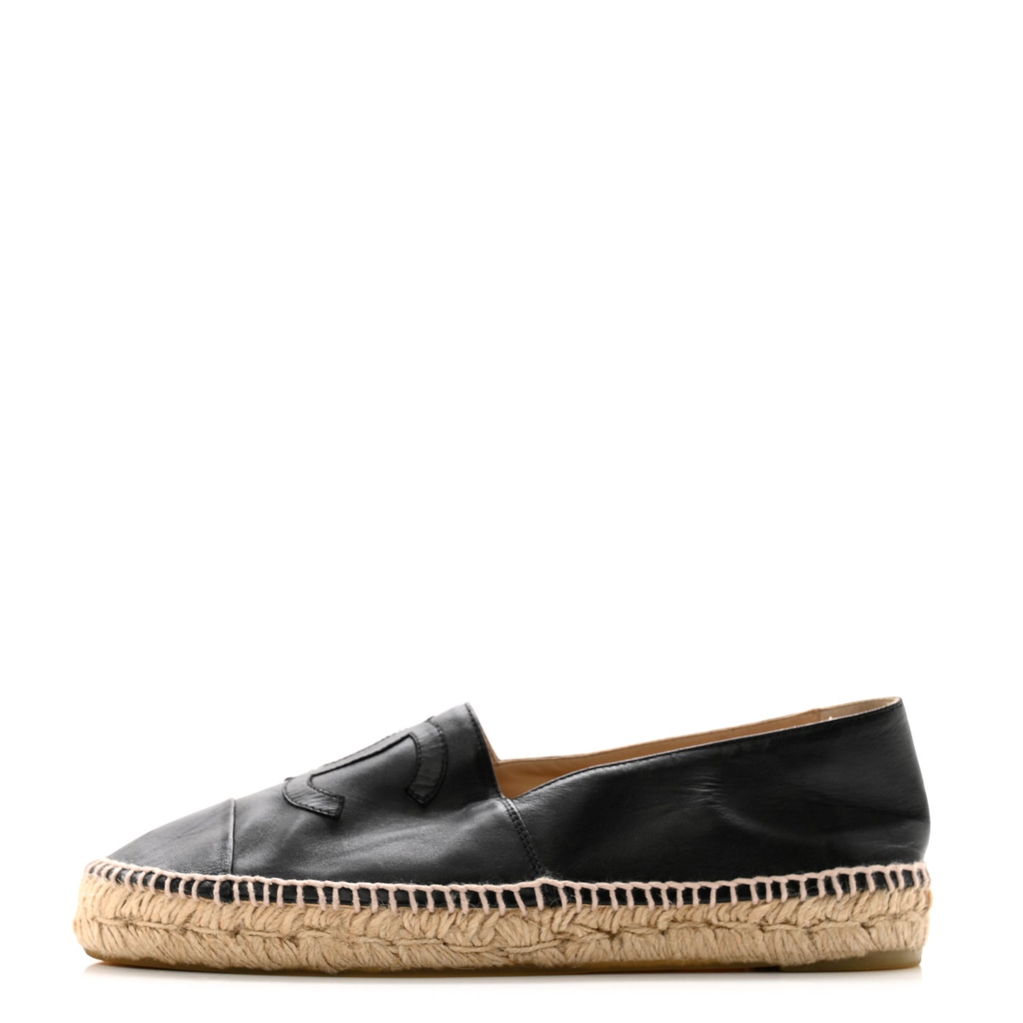 Lambskin CC Espadrilles 40 Black