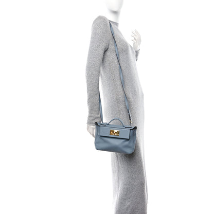 Hermes Evercolor Swift 24/24 21 Bleu Lin 2 of 15