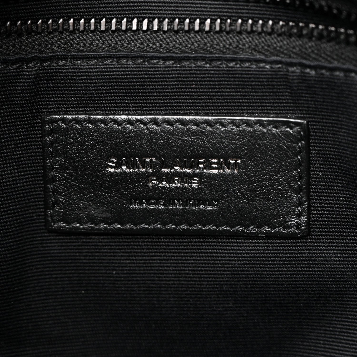 Saint Laurent Lambskin Quilted Monogram Monochrome Small Loulou Puffer Chain Satchel Black 6 of 10