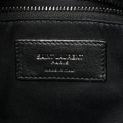Saint Laurent Lambskin Quilted Monogram Monochrome Small Loulou Puffer Chain Satchel Black 6 of 10