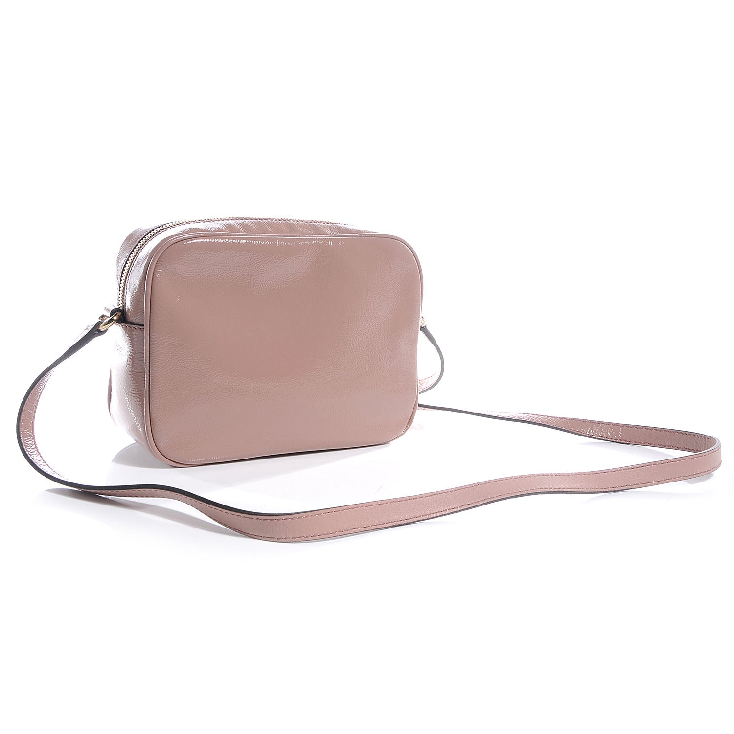 Gucci Vernice Naplack Small Soho Disco Bag Dark Cipria 3 of 8