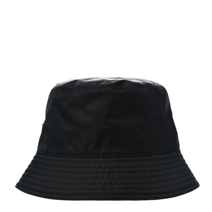 Prada Re-Nylon Metal Triangle Logo Womens Bucket Hat M Black 3 of 7