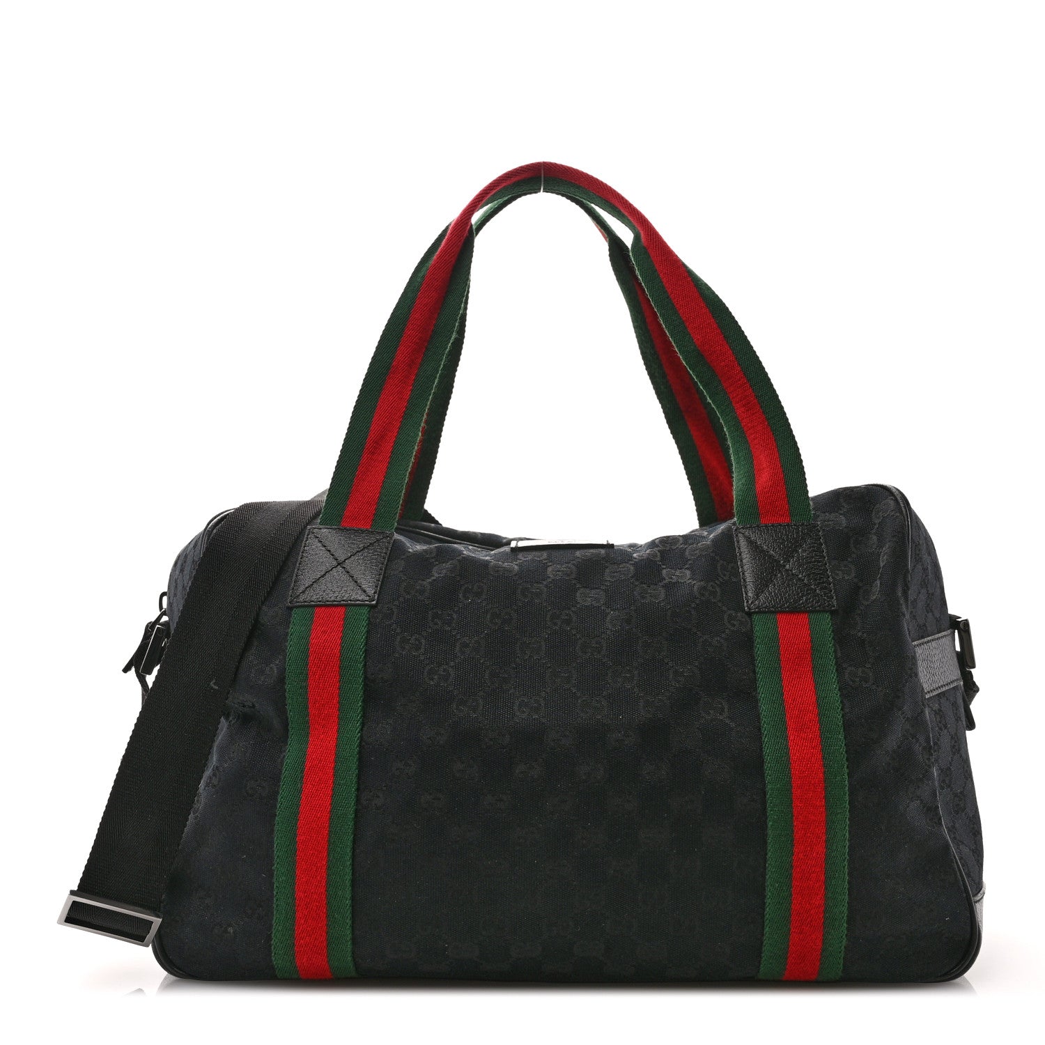 Gucci GG Monogram Web Duffle Bag  Black 1 of 11