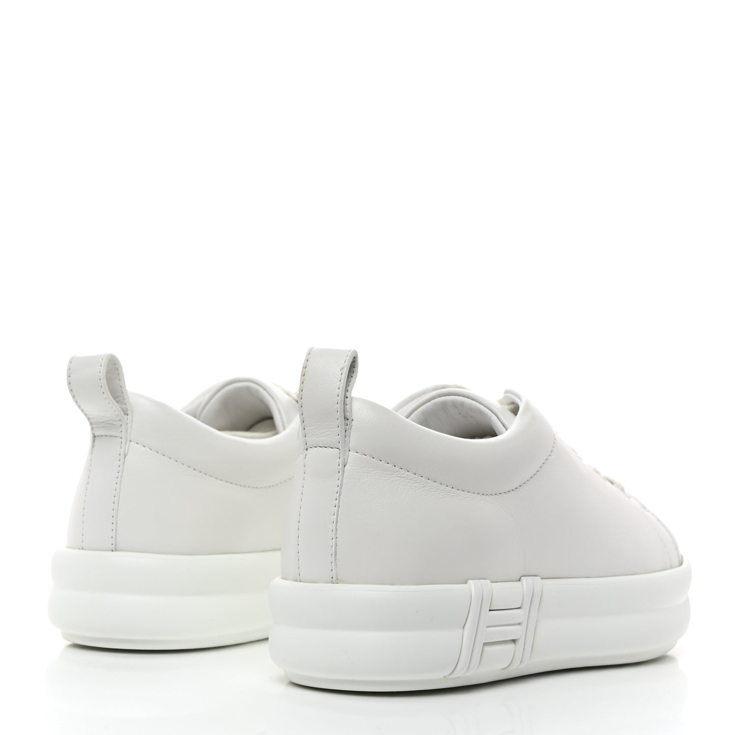 Calfskin Womens Happy Sneakers 36 White