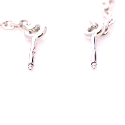 Hermes Sterling Silver Farandole Drop Earrings 4 of 5