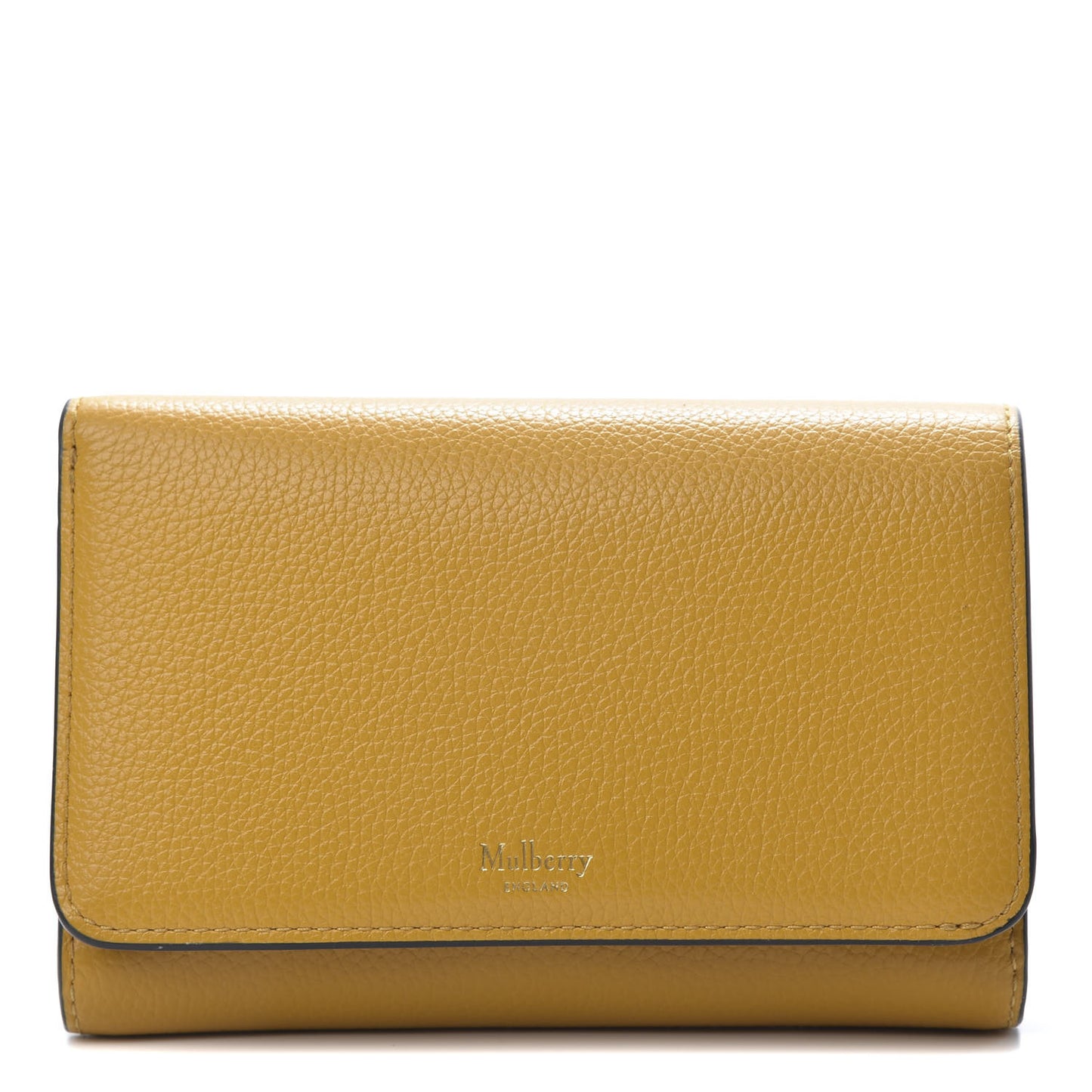 Small Classic Grain Medium Continental French Wallet Deep Amber