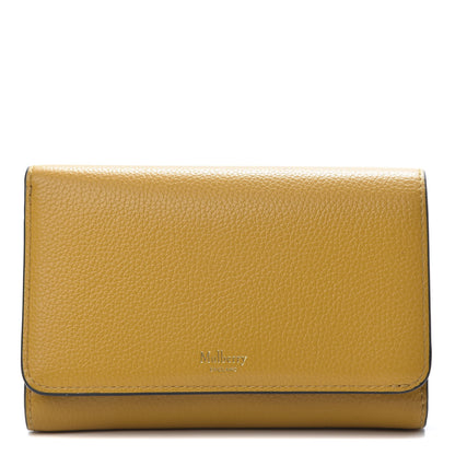 Mulberry Small Classic Grain Medium Continental French Wallet Deep Amber 1 of 9