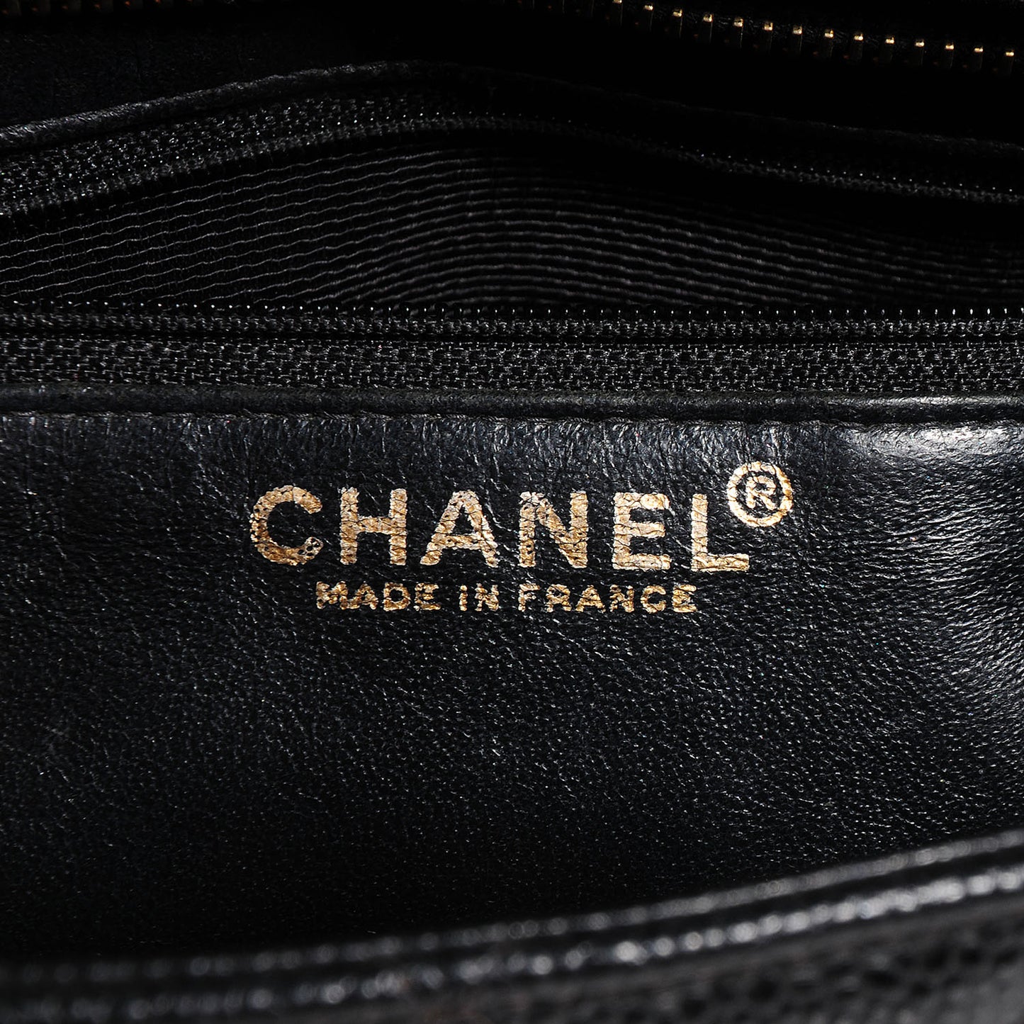 Caviar Medallion Tote Black