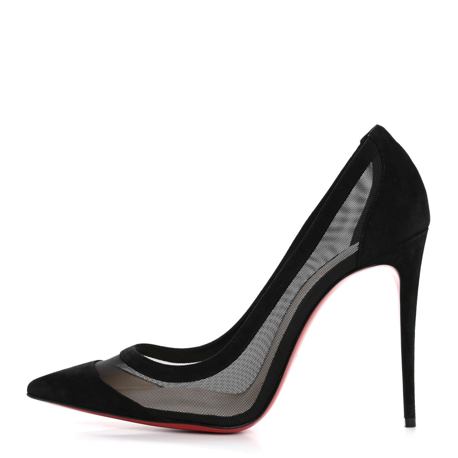 Christian Louboutin Veau Velours Rete Galativi 100 Pumps 40 Black 1 of 9