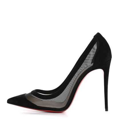 Christian Louboutin Veau Velours Rete Galativi 100 Pumps 40 Black 1 of 9