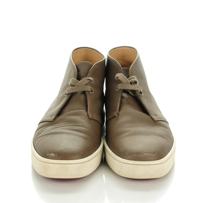 Christian Louboutin Calfskin Mens Flat Nono Sneakers 40.5 Mastic 2 of 8