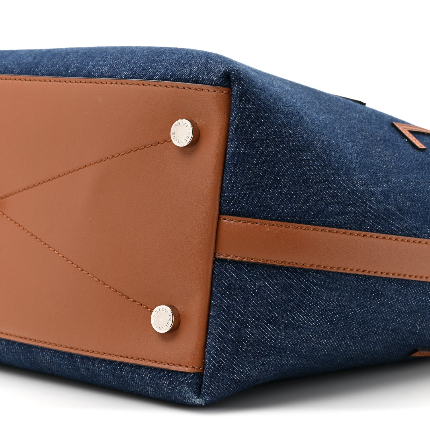Stella McCartney Denim Logo Tote Blue 9 of 14