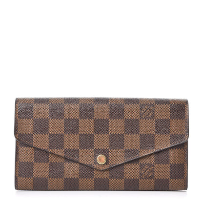 Louis Vuitton Damier Ebene Sarah Wallet NM 1 of 7