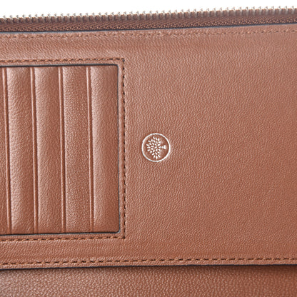 Mulberry Natural Grain Leather Zip Around Wallet Oak 8 of 9