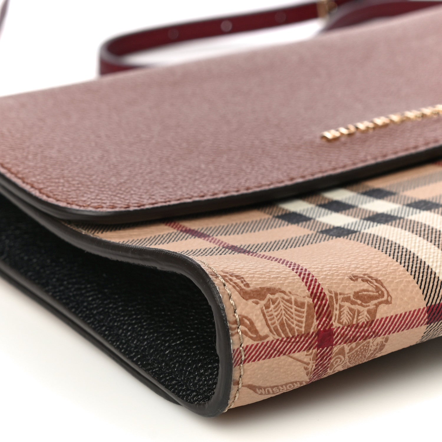 Burberry Haymarket Check Small Loxley Crossbody Bright Toffee 9 of 12