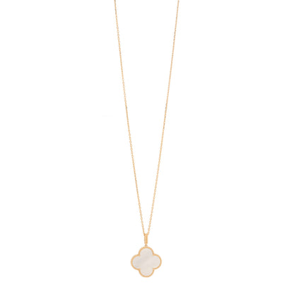 Van Cleef & Arpels 18K Yellow Gold Mother of Pearl Magic Alhambra Long Necklace 1 of 5