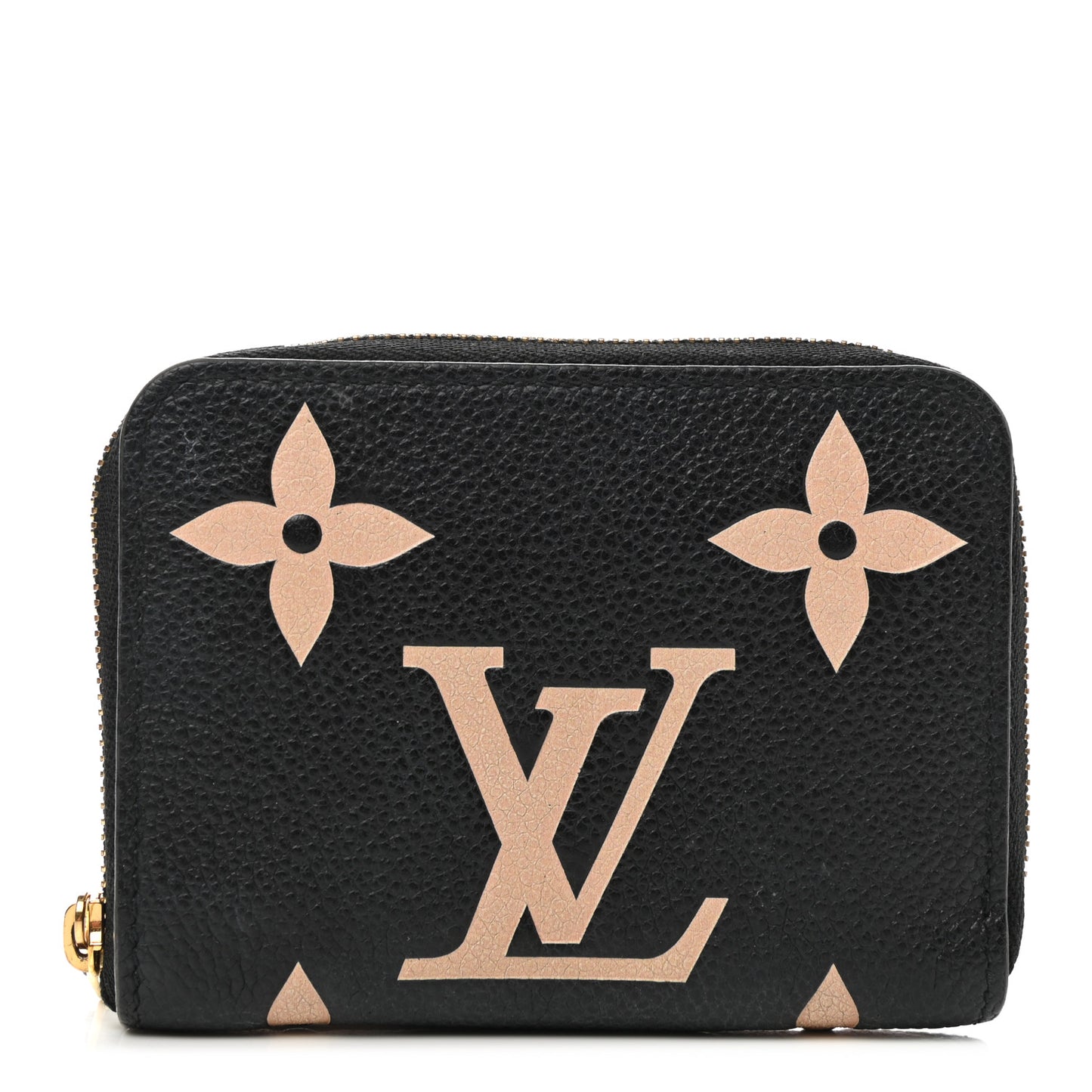 Empreinte Monogram Giant Zippy Coin Purse Black Beige