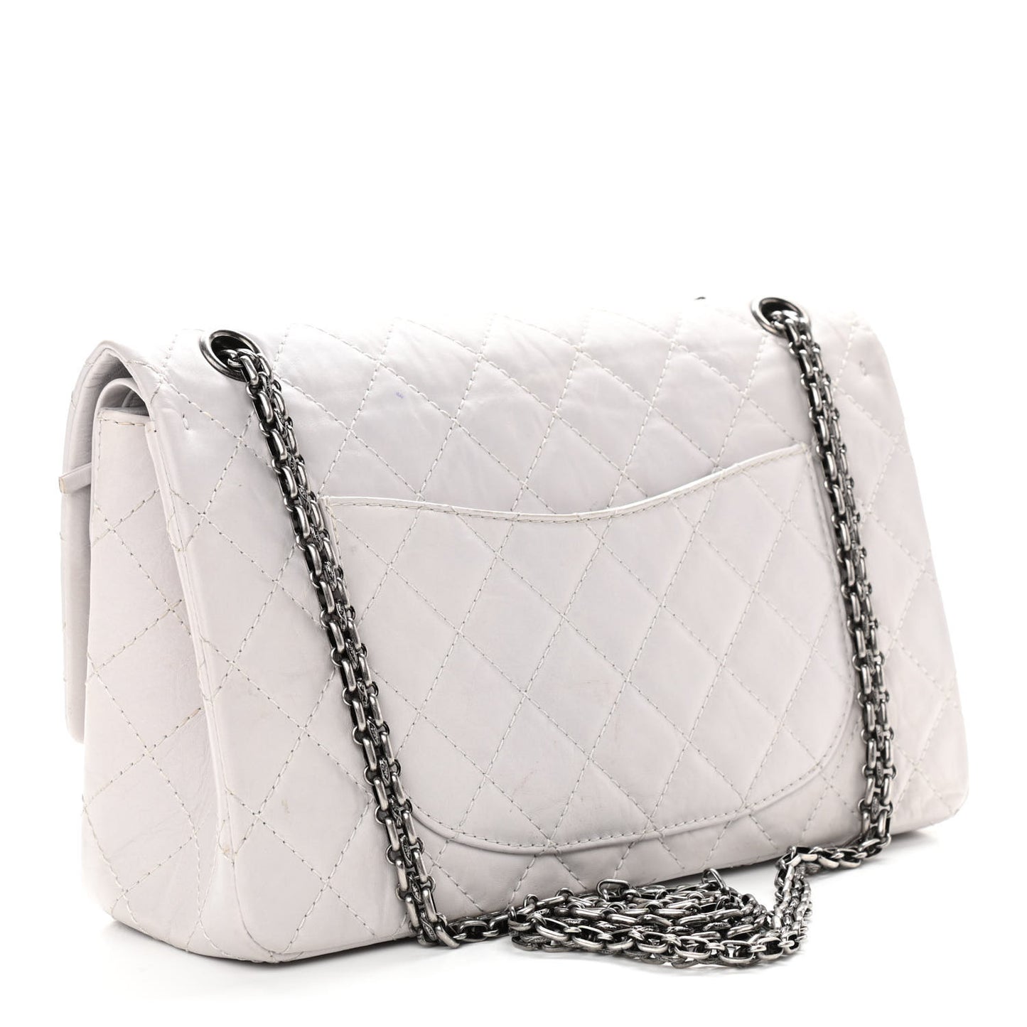 Aged Calfskin Quilted 2.55 Reissue 226 Flap Ivory