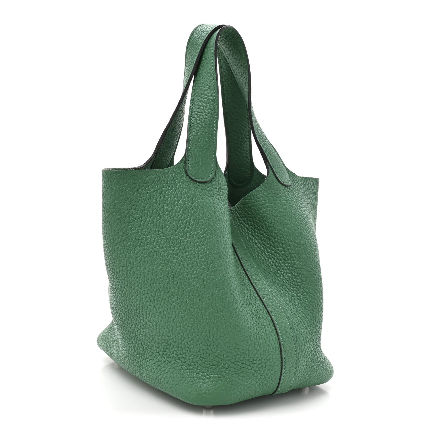 Hermes Taurillon Clemence Picotin Lock 18 PM Vert Vertigo 3 of 9