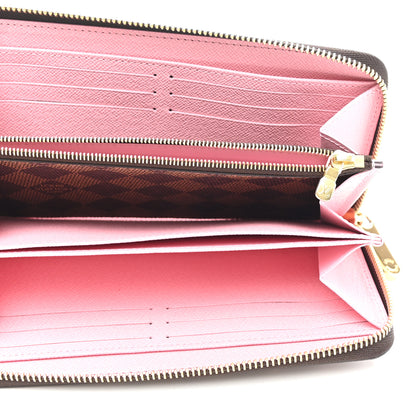 Louis Vuitton Damier Ebene Studded Zippy Wallet Rose Ballerine 5 of 6