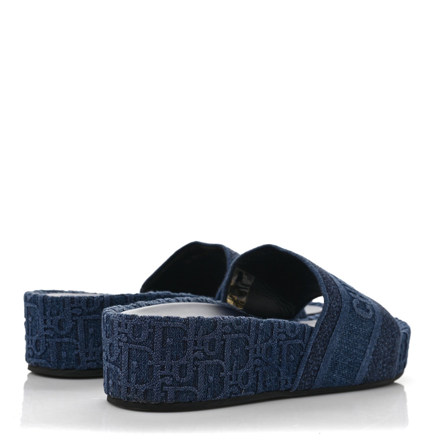 Christian Dior Oblique Denim D-Way Platform Sandal 42 Blue 4 of 10