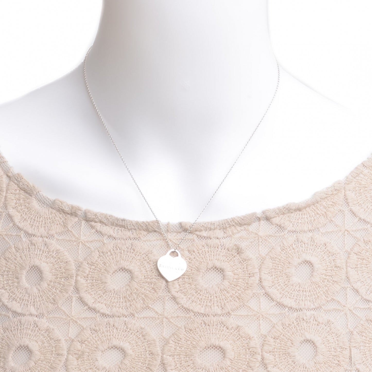 Sterling Silver Small Return to Tiffany Heart Pendant Necklace