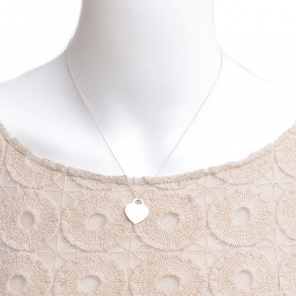 Tiffany Sterling Silver Small Return to Tiffany Heart Pendant Necklace 2 of 4