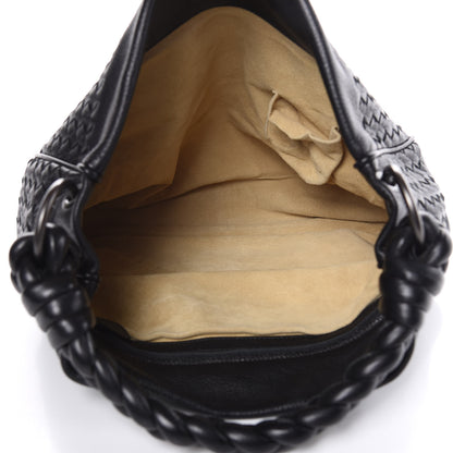 Bottega Veneta Cervo Intrecciato Shoulder Bag Black 5 of 12