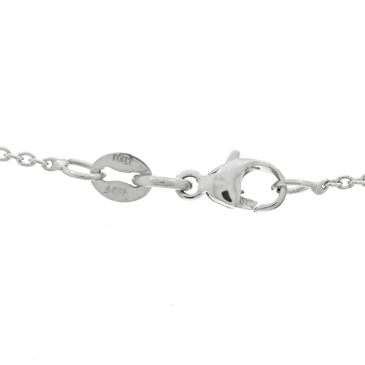 Roberto Coin 18K White Gold Tiny Treasures Open Heart Pendant Necklace 3 of 3