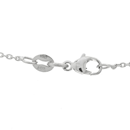 Roberto Coin 18K White Gold Tiny Treasures Open Heart Pendant Necklace 3 of 3