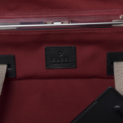 Gucci Calfskin Web Globe-Trotter Carry-On Black 7 of 9