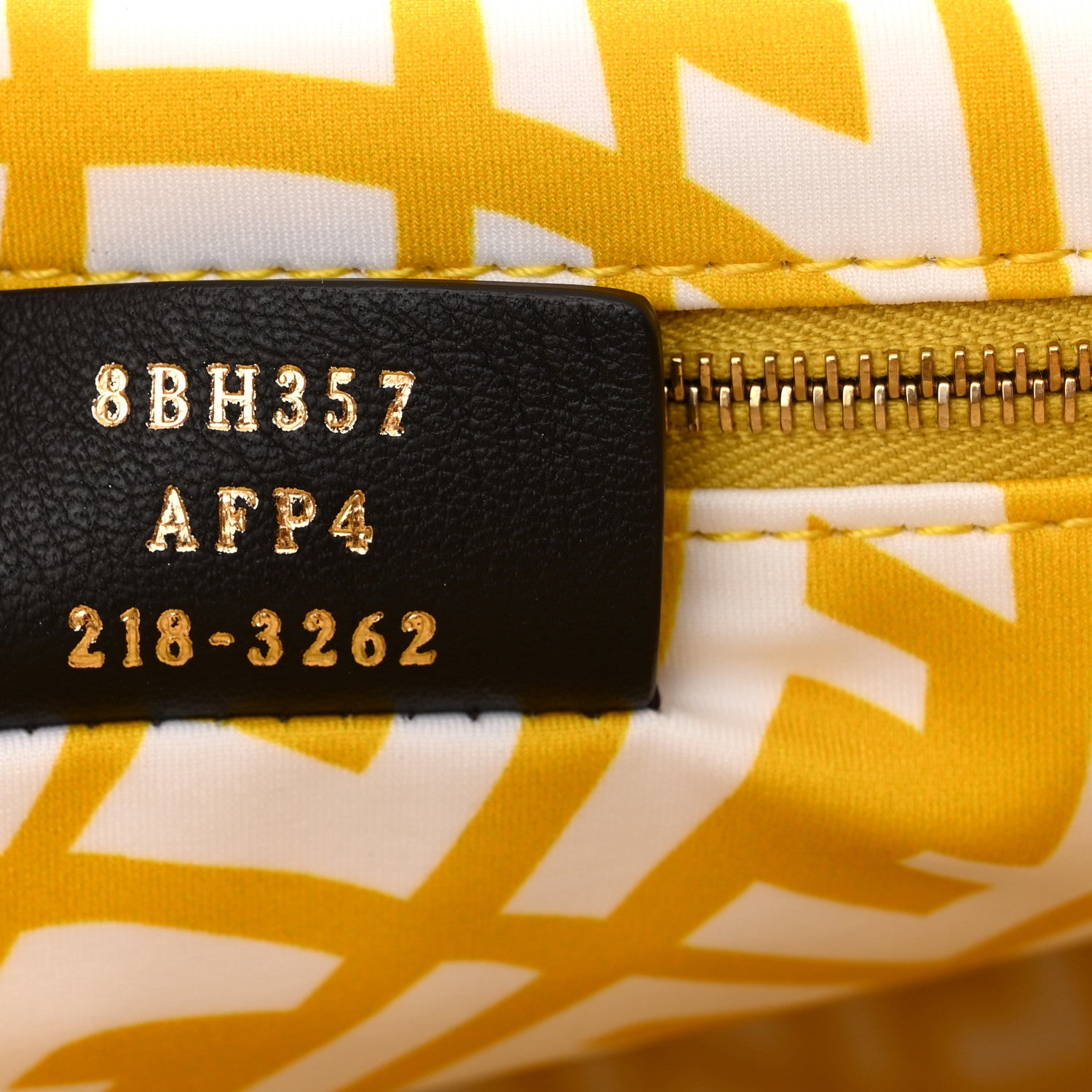 Fendi X SARAH COLEMAN Glazed Canvas Vitello King FF Vertigo Shopping Tote Bag Mimosa White 7 of 11