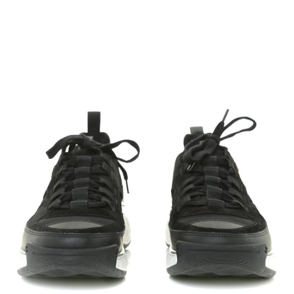 Chanel Velvet Calfskin Mixed Fibers CC Sneakers 41 Black 4 of 8