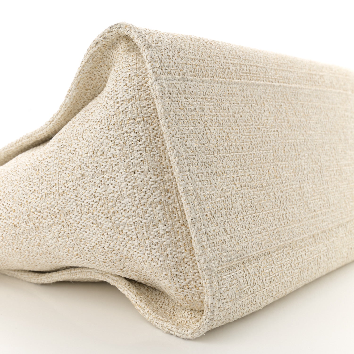 Chanel Lurex Boucle Medium Deauville Tote White 8 of 11