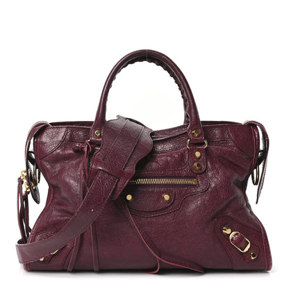 Balenciaga Agneau Classic Gold Hardware S City Violet Prune 1 of 11