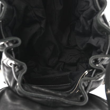Alexander Wang Lambskin Marti Backpack Bag Washed Black Rhodium Hardware 5 of 8