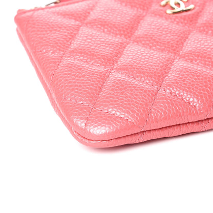 Chanel Iridescent Caviar Quilted Small Cosmetic Case Pink 5 of 10