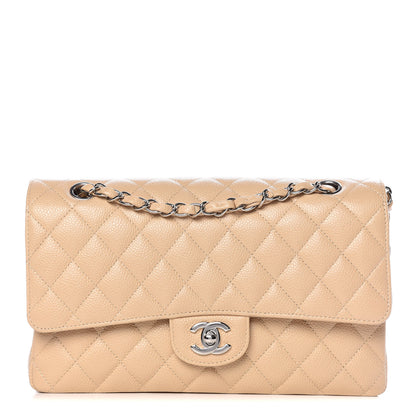 Chanel Caviar Quilted Medium Double Flap Beige Clair 1 of 10