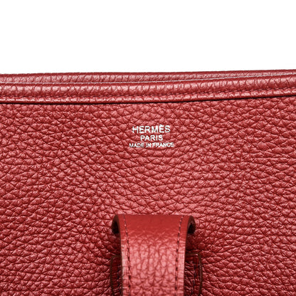 Hermes Taurillon Clemence Evelyne III GM Rouge H 6 of 8